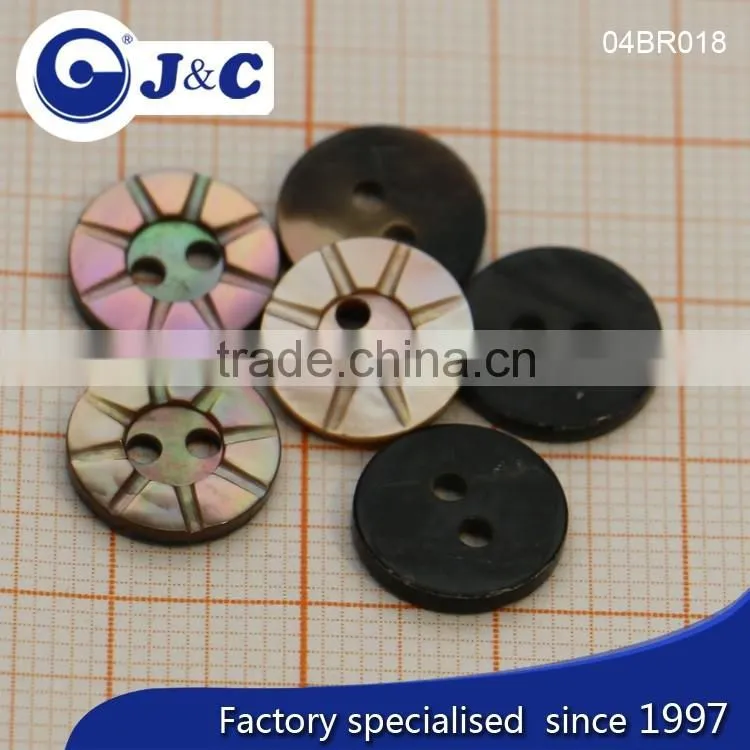 J&C Brown MOP shell buttons,pearl shell buttons for fashion shirt.BR018, BR019