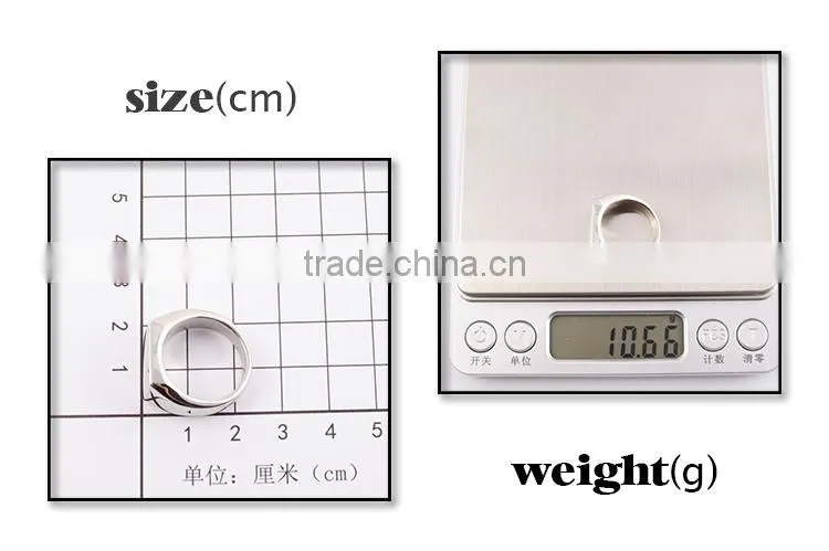 Stainless steel ring designs for men big size men's rings