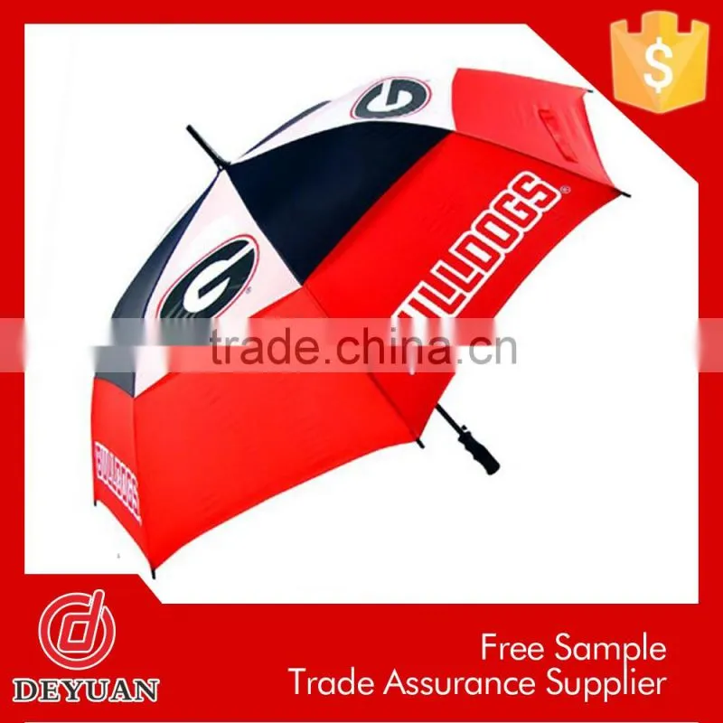 cocktail dress promotional deluxe red and white golf umbrella
