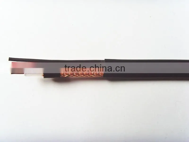 factory outlet approve RoHS,CE,ISO9002 coaxial cable rg59 with power line applied in CCTV