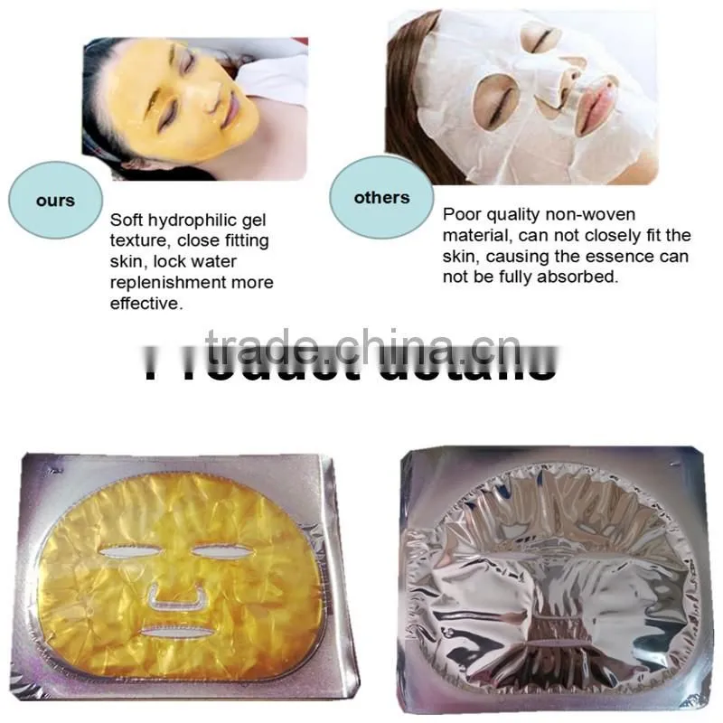 24k gold whitening moisturizing anti-acne oil control gold crystal collagen face mask