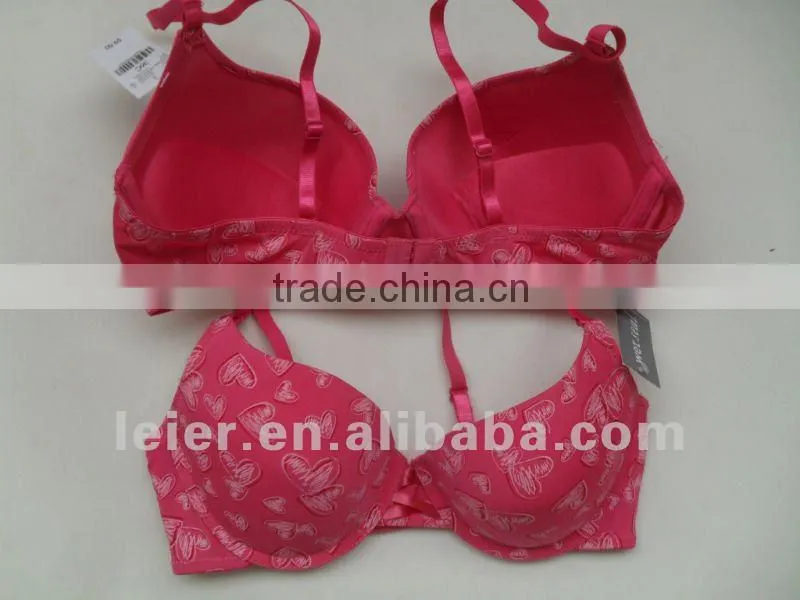 microfiber printed bra