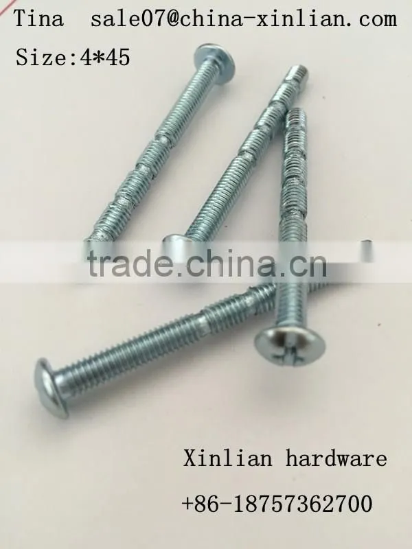 High Precision cross pan head breaking machine screws bamboo screws