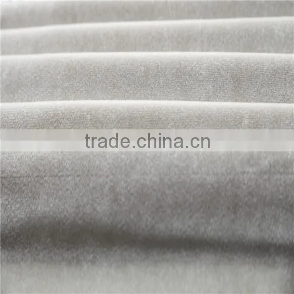 fashion new colors 100% polyester italy shiny velvet tricot fabric for curtain