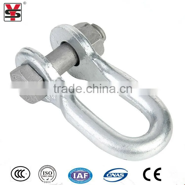 Durable quality galvanized steel omega shackle