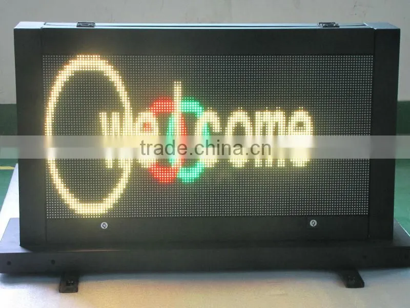 Led lighted sign taxi open amber 12 V 80cm led pharmacy cross sign