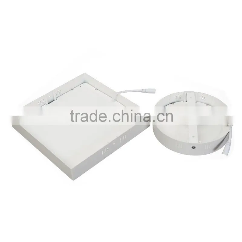 2016 smd recessed round led panel 6w 12w 18w led panel light square with warranty 2years