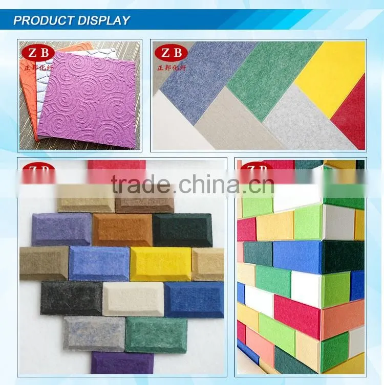 ECO high quality polyester fabric acoustic panel