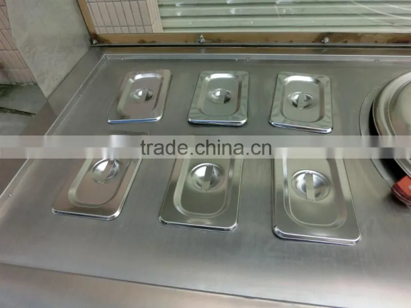 factory supply fried ice cream machine, ice cream fried machine, commercial fried ice cream machine price(ZQR-16)