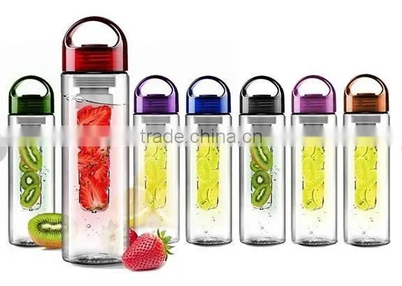 Colorful Tritan GYM drink bottle sport bottle portable bottle tea infuser bottle fruit juice water bottle