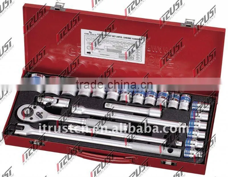 TS4024AAF 1/2"DR 24PCS socket tools set