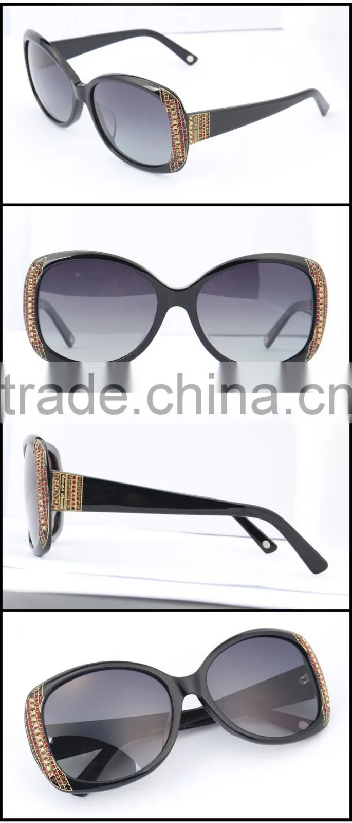 OEM 2015 Luxury UV400 Designer CE Fashionable Women Sunglasses Cool Wholesale in China Factory