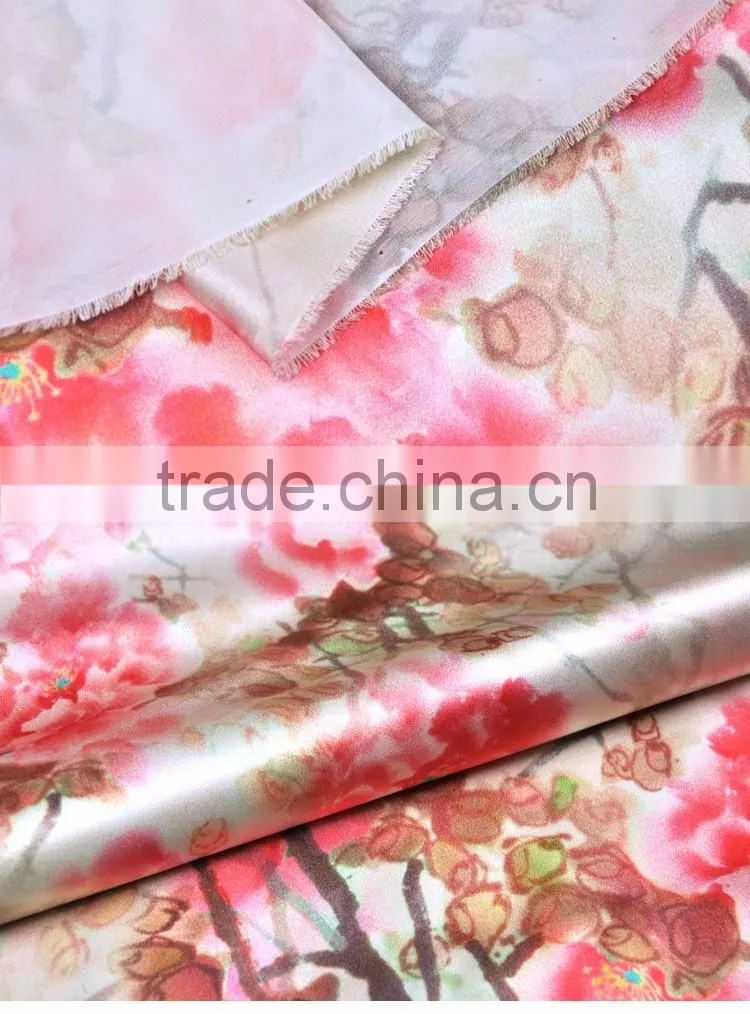 digtital print charmeuse silk fabric