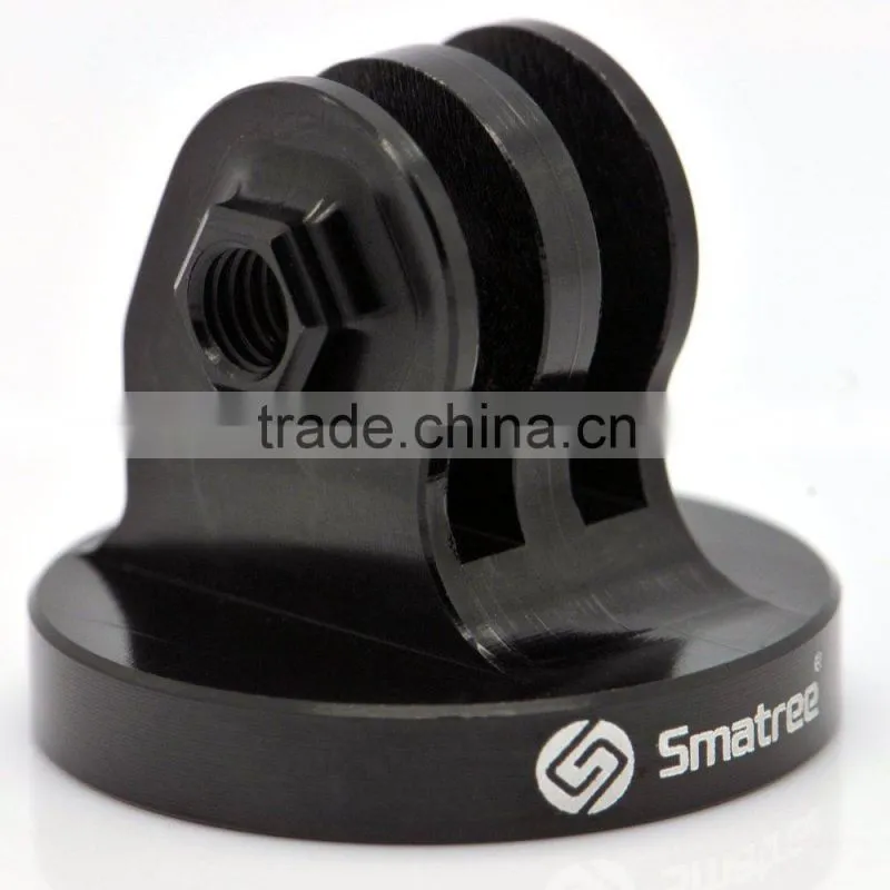 Smatree Aluminum Tripod Mount Adapter for GoPro Hero4 HERO3+ HERO3/ 2 /1 Cameras -Threaded End(Black)
