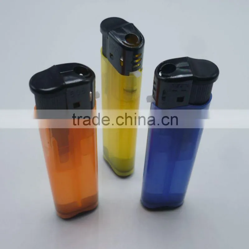 2016 translucent hot sale disposable electronic colorful lighter