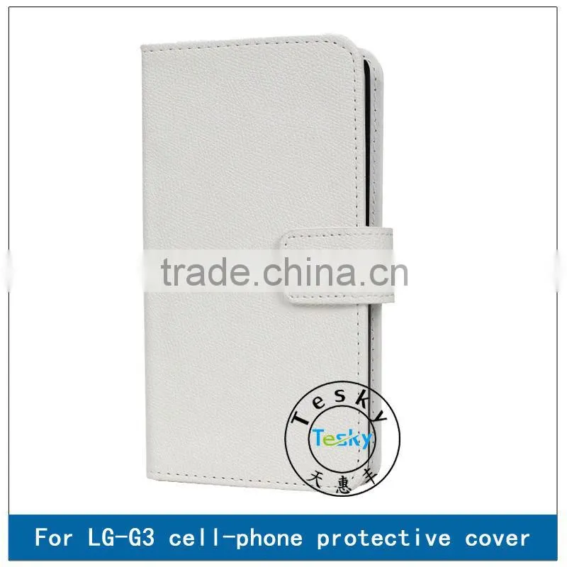 FOLIO CASE FOR LG G3,HOT SELLING FAUX LEATHER BODY COVER CASE FOR LG G3