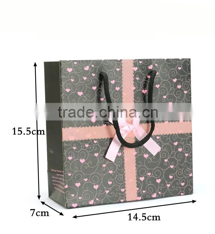 Yiwu factory wholesale custom paper bag for jewelry