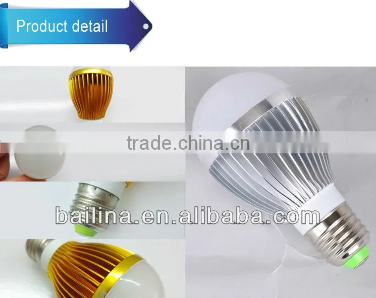 360 degree high cri 5w e27 base bulb lamp