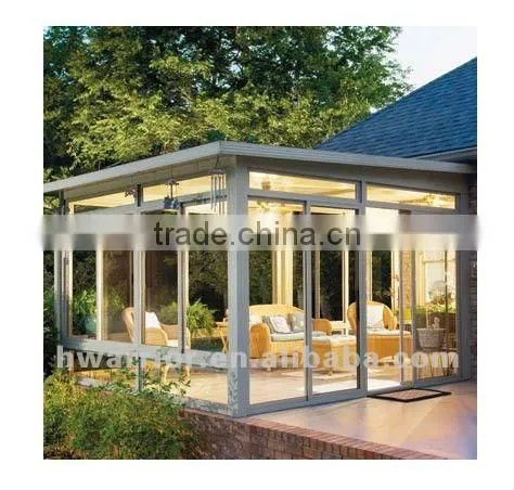 Aluminum sun room with low-E glass