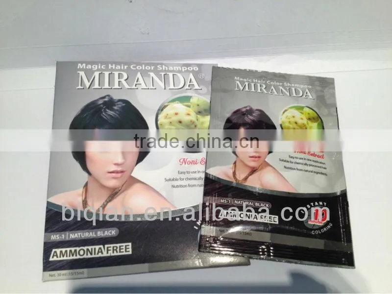 Miranda Noni Extract Hair Color Shampoo / Hair Dye Colour Shampoo/Permanent Hair Dye Color For Women