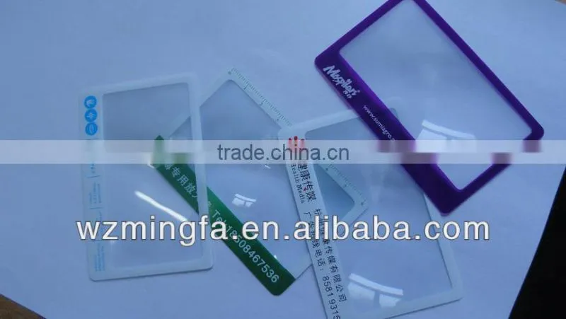 plastic magnifier lens , magnifier card