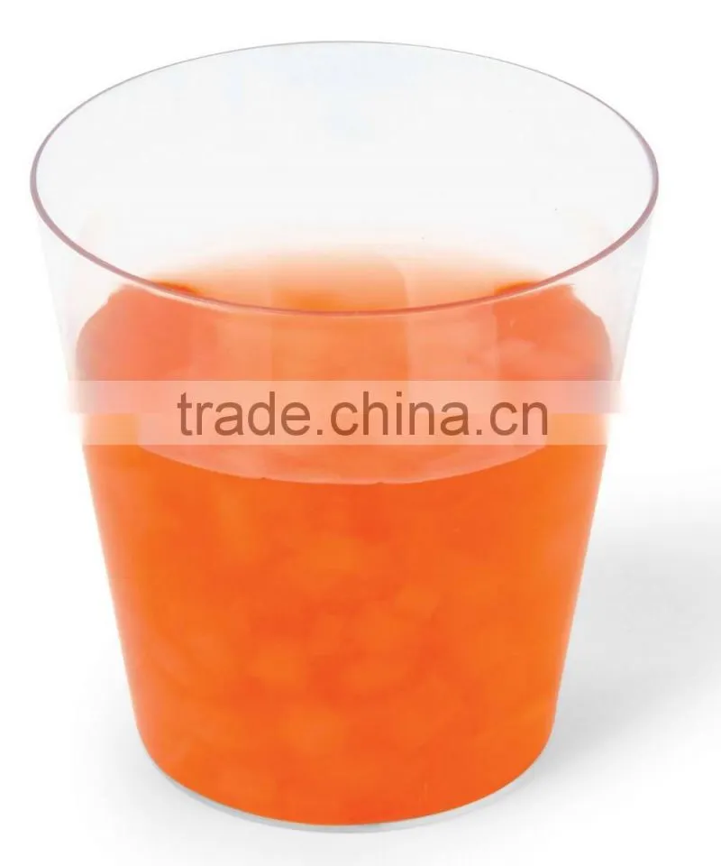 Plastic material and PS plastic type 5.5oz shot glass with lanyard