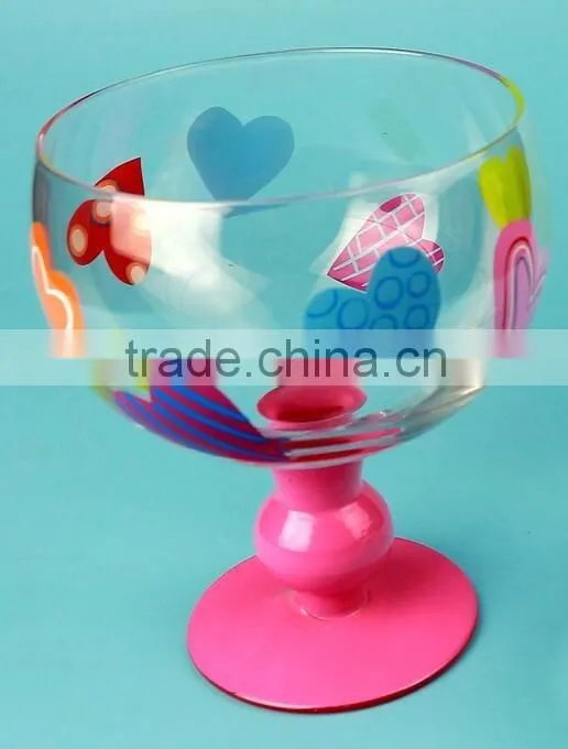 handmade ice cream glass cup sundae glass splash dessert