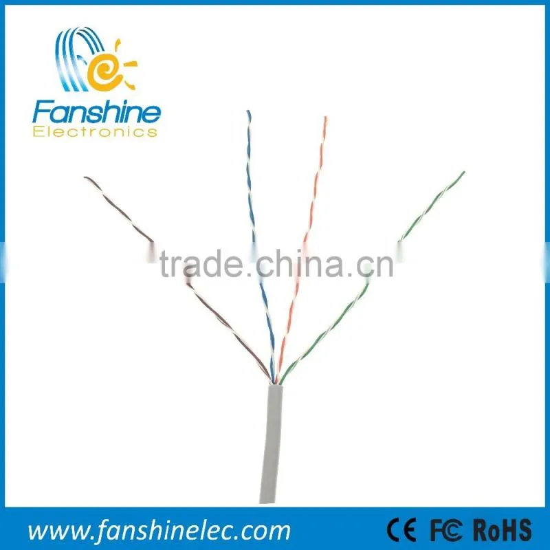 Fanshine 1000ft Cat5e Bare Copper Network Lan Cable 0.5mm CCA 4 Paris