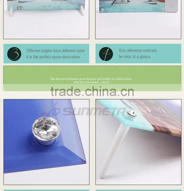 High Quality Sublimation Glass Photo Frame can be used for clock