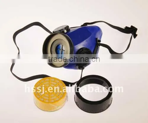 2016 high quality half face gas mask in TPR frame with activated carbon filter