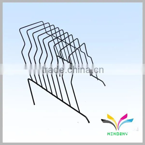 Black cheap office use china suppliers wire metal Commercial Newspaper Stands