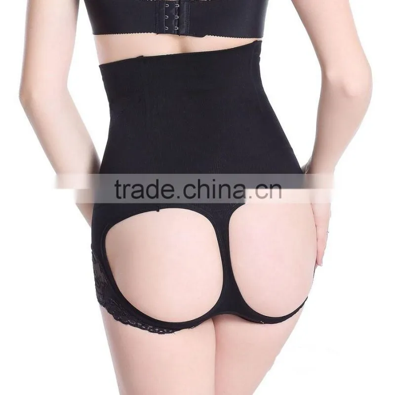High Quality Open Hip Women Belly Shaper Briefs High Waist Tummy Slim Briefs