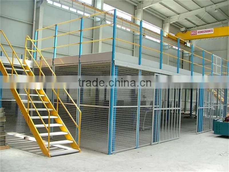 Firm and strong mezzanine steel floor rack