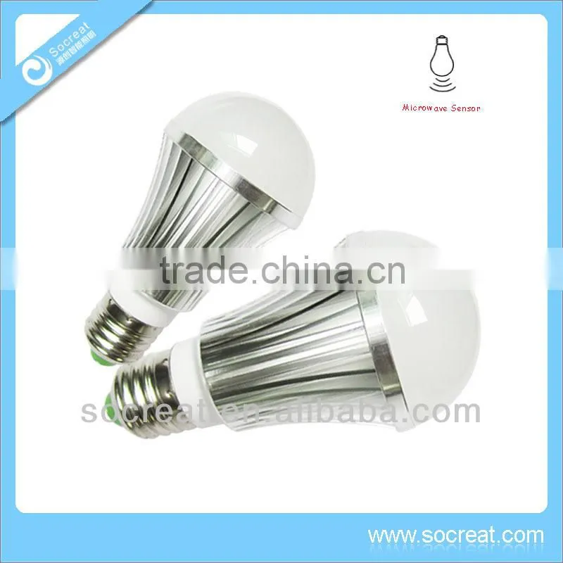 E27 360degree sensor angle time delay sound sensor led light bulb lamp