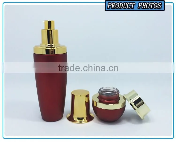 Bule colored glass cosmetic bottles and jars