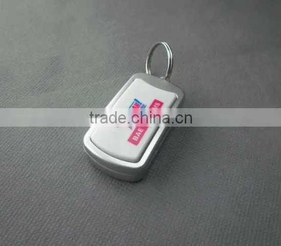 Customer kindly flashing sound key chain/customized design gift/radio sound key chain