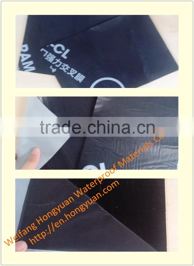 HDPE self-adhesive bitumen waterproof membrane with competitive price /self adhesive roofing underlayment
