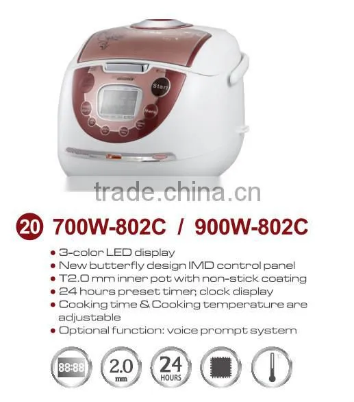 5L multi cooker with IMD control panel 24hrs preset time