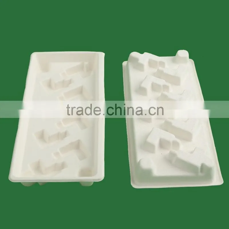 New Hot sales SGS sustainable paper pulp packaging,unbleached insert pulp moulding packaging