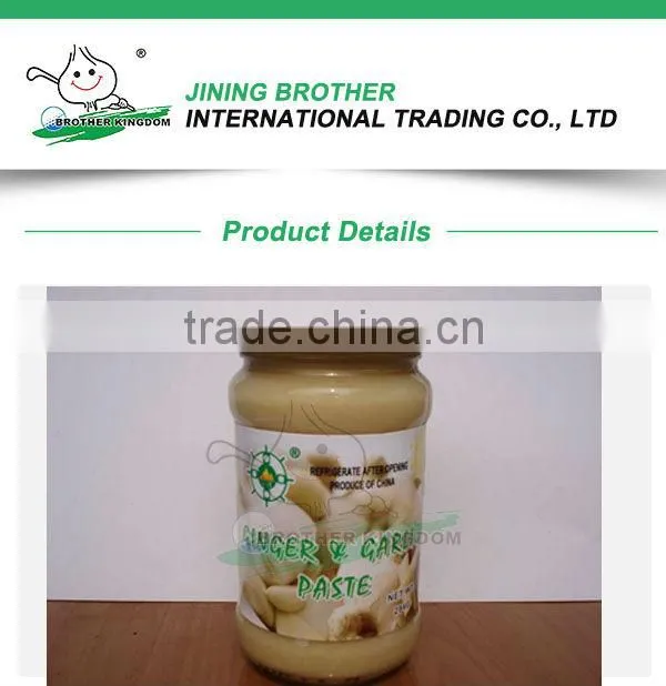 Crushed garlic paste ginger paste CHINA garlic paste