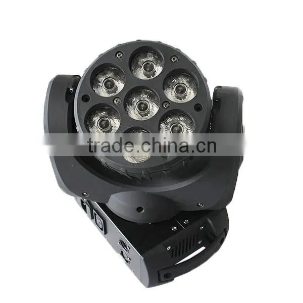 4in1 RGBW Beam and Wash 7x12w LED Mini Moving Head spot Light