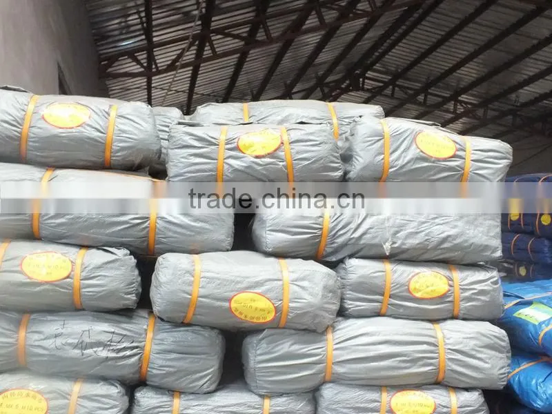 Cheap LDPE Tarpaulin Suppliers Waterproof Plastic Double Silver Tarpauline