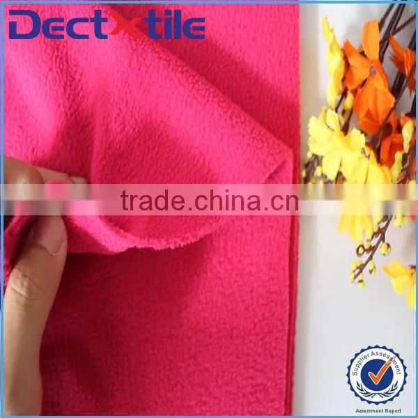 warmest and softest double side polar fleece scarf fabric for scarves