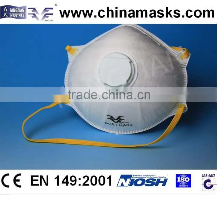 Industrial protective nonwoven face mask dust mask with CE