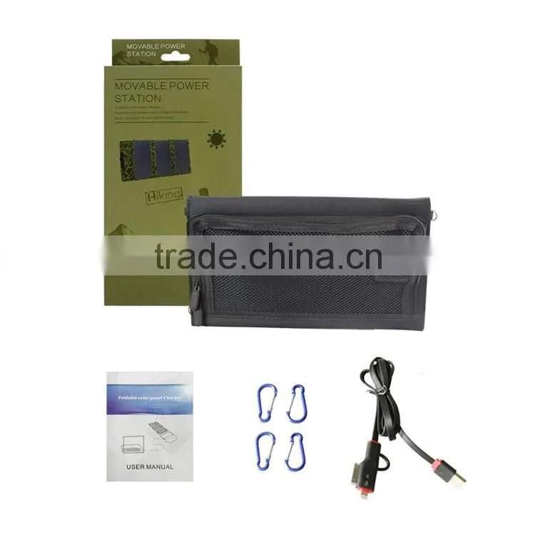 2016 New Design PVC Fabric Mini Usb 18w Portable Solar Panel Charger for Samsung Mobile Phone