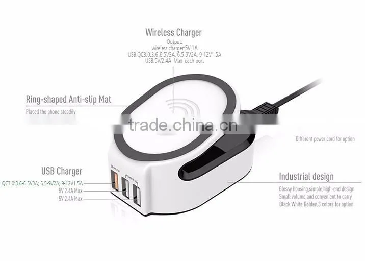 HC-W1 3 in 1 multifunctional charger wireless charger for samsung galaxy s6