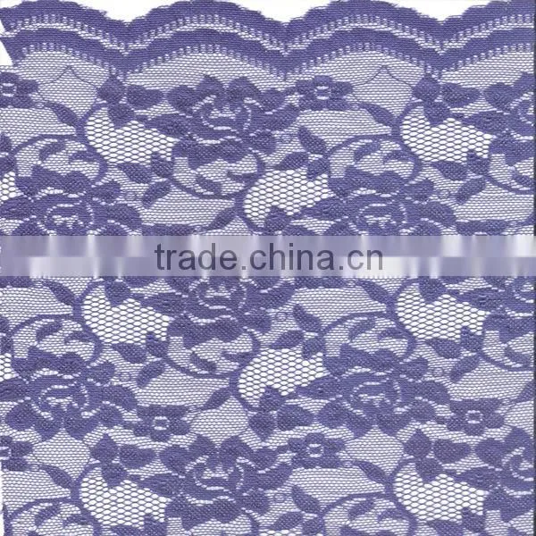 Hot sale European standard elastic lace triming