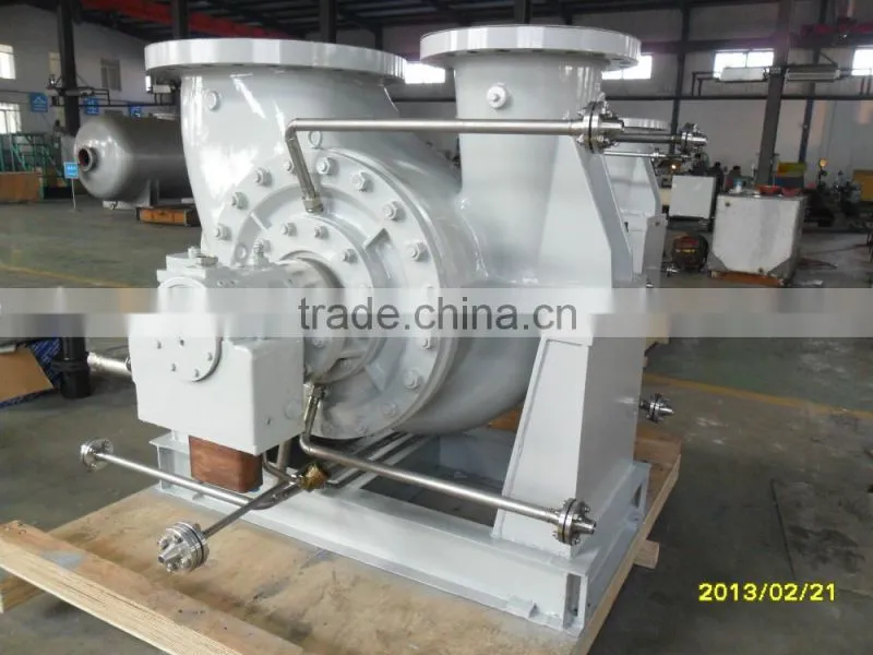 Horizontal hot water transfer pump