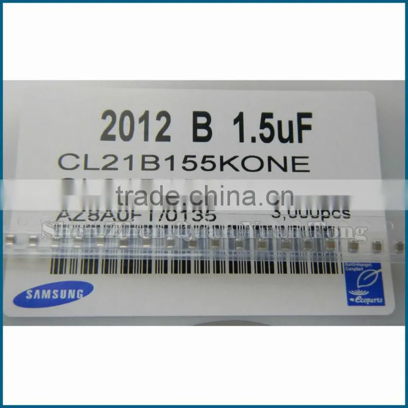 Resistors CL21B155KONE 0805 1.5UF 16V