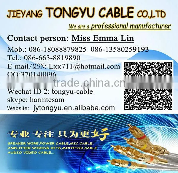 Clear Twist Wire Transparent Braided Speaker Cable